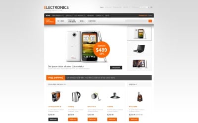 Electronic Devices ZenCart Template