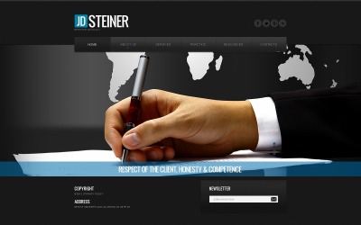 Modèle Web pour cabinet d'avocat #40599
