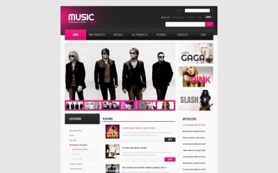 Music for Any Mood ZenCart Template