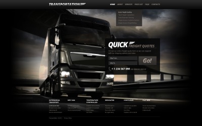 Website Vorlage für Verkehrswesen #40509