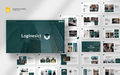 Loginesict – Google Slides-Vorlage für Unternehmen
