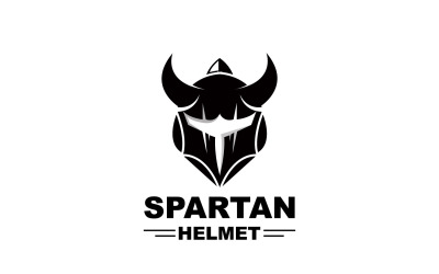 Logotipo Espartano Vector Silueta Caballero DesignV2