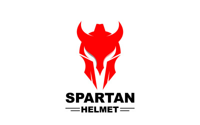 Logotipo Espartano Vector Silueta Caballero DesignV3