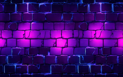 Neon wall background_neon brick wallbackground_brick wall with neon light effect_brick wall