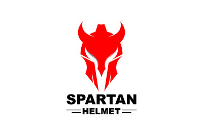 Silhueta de vetor de logotipo espartano Cavaleiro DesignV3