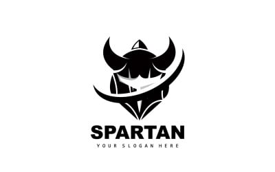 Spartan Logo Vector Silhouette Cavaliere DesignV19