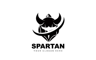 Spartan Logo Vector Silhouette Chevalier DesignV19