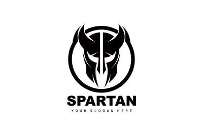 Spartan Logo Vector Silhouette Knight DesignV15