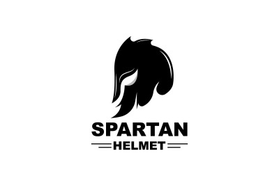 Spartańskie Logo Sylwetka Wektorowa Rycerza DesignV16