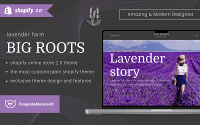 Big Root – květinářství, dekorace, květiny, oslavy dárků, obchod s uměním Shopify 2.0