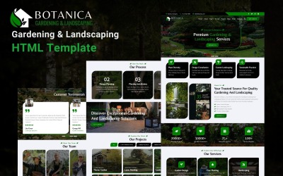 Botanica - Modelo de site HTML5 de jardinagem e paisagismo