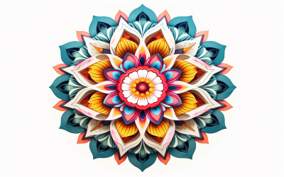 Premium mandala ontwerp_Kleurrijke mandala achtergrond_bloemmandala achtergrond_bloemenmandala