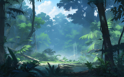 Rainforest jungle background_tropical rainforest background_tropical jungle