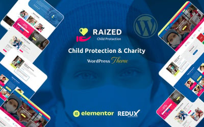 Raized - WordPress-thema voor een non-profit liefdadigheidsorganisatie