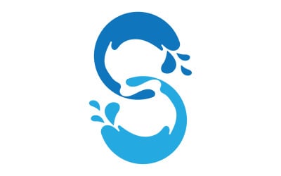 S splash water blue logo vector version v5
