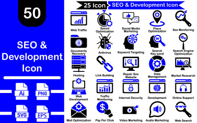 SEO 和开发图标包