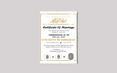 Certificate Of marriage for Islamic Verify