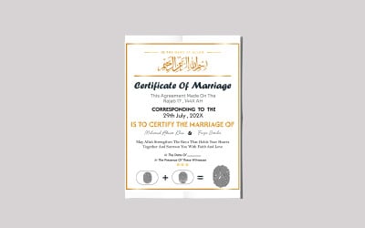 Certificato di matrimonio per la verifica islamica
