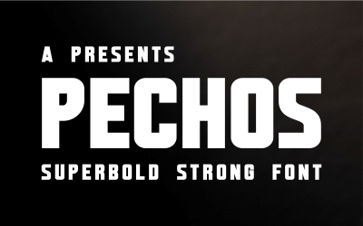 Pechos Font für Sport und Techno