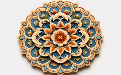 Ronde mandala art_circle ornament achtergrond