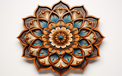 Wooden design_3d wooden art design_Mandala design