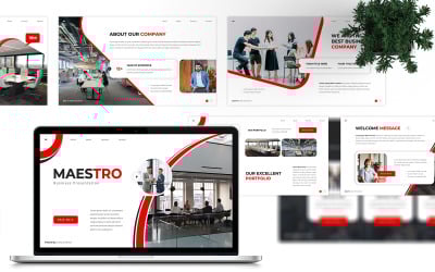 Maestro — biznesowy szablon Prezentacji Google