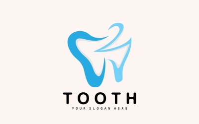 Logo del dente Salute dentale VectorV6