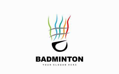 Badminton Logo Simple Badminton Racket DesignV2