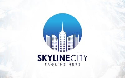 Дизайн логотипу Creative Circle Skyline City Building