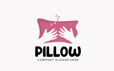 Kissen-Logo-Bett-Design-Vorlage VectorV6