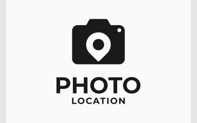 Logotipo de localização da câmera fotográfica