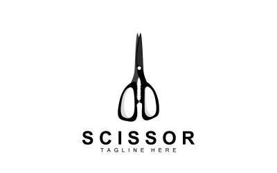 Schere Logo Design Vintage alt simpleV3