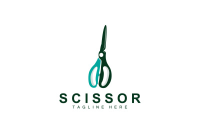 Scissors logo design vintage old simpleV15