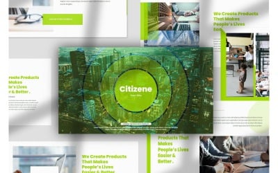 Citizene PowerPoint-presentationsmallar