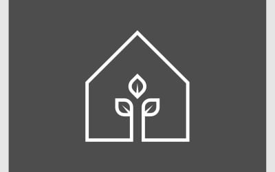 House Plant Natural Icon Logo