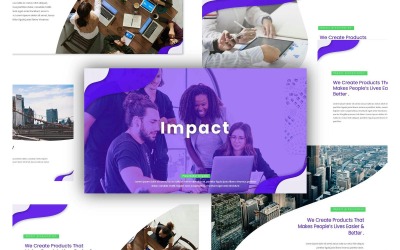 Impact PowerPoint-presentationsmallar