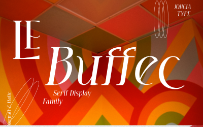 Le Buffec | 18 Lettertypefamilie