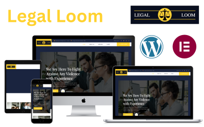 Legal Loom - Advokátní kancelář a právník Elementor téma WordPress