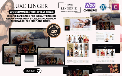Luxe Linger: marca de lencería elegante, tienda de ropa interior, bikinis, ropa de dormir glamurosa, sex shop