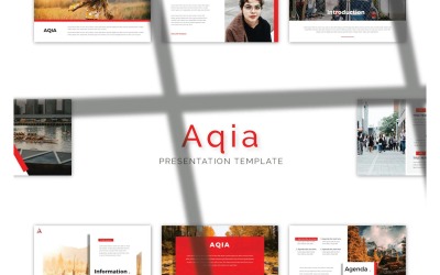 Modelos de apresentação de PowerPoint multiuso Aqia