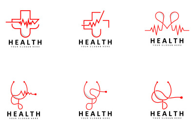 Stethoscope Logo Simple Health Care DesignV2
