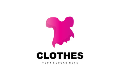 Logo de vêtements chemise de style simple DesignV5