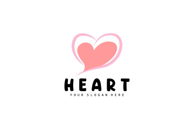Heart Logo Love Design Valentine&#039;s DayV10