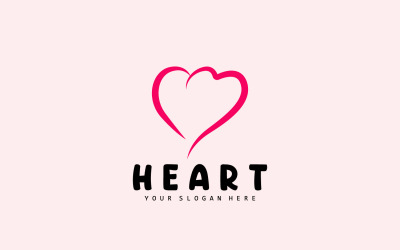 Heart Logo Love Design Valentine&#039;s DayV11