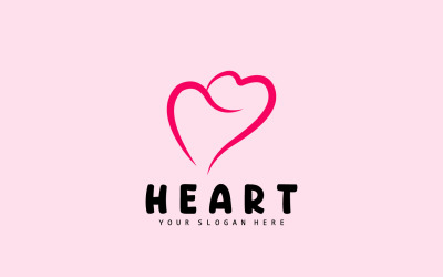 Heart Logo Love Design Valentine&#039;s DayV13