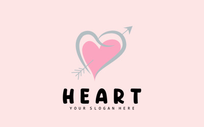 Heart Logo Love Design Valentine&#039;s DayV6
