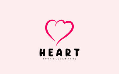 Herz-Logo Liebesdesign ValentinstagV11