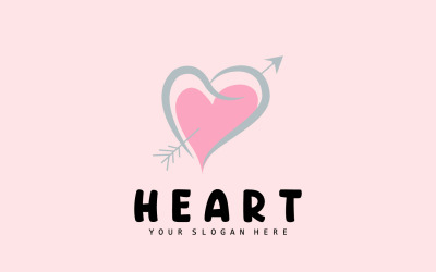 Herz-Logo Liebesdesign ValentinstagV6