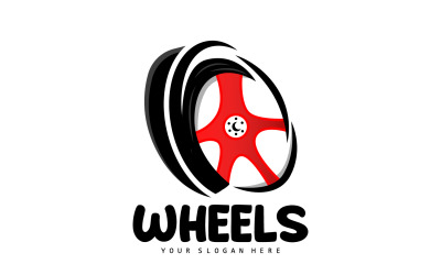 Logo serwisu kół pojazdu Projekt motoryzacyjnyV12