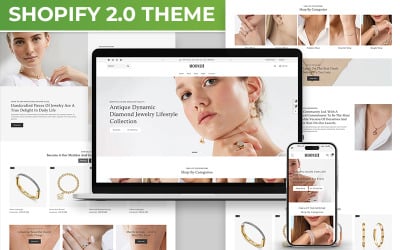 Moonlit - Multifunctioneel Shopify responsief thema voor premium luxe juwelierszaken